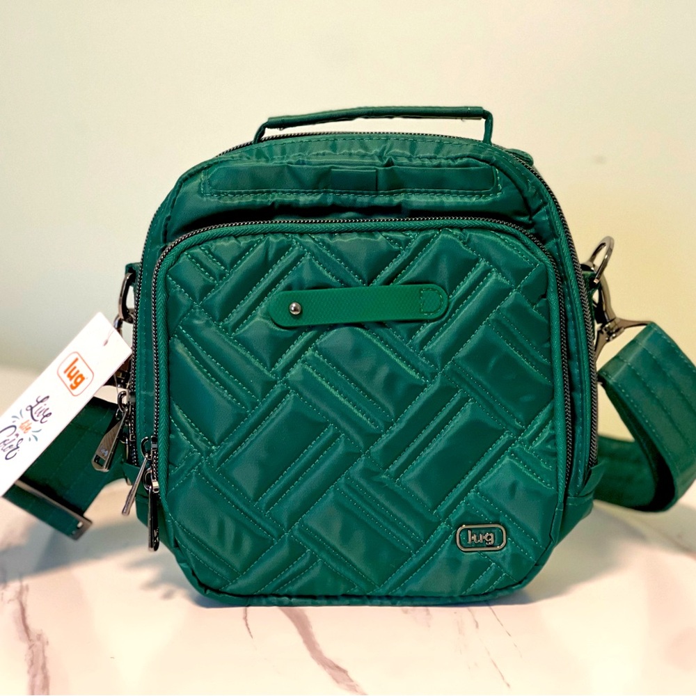 LUG Skeeter Bridge Convertible Crossbody Bag in Wickedly Green